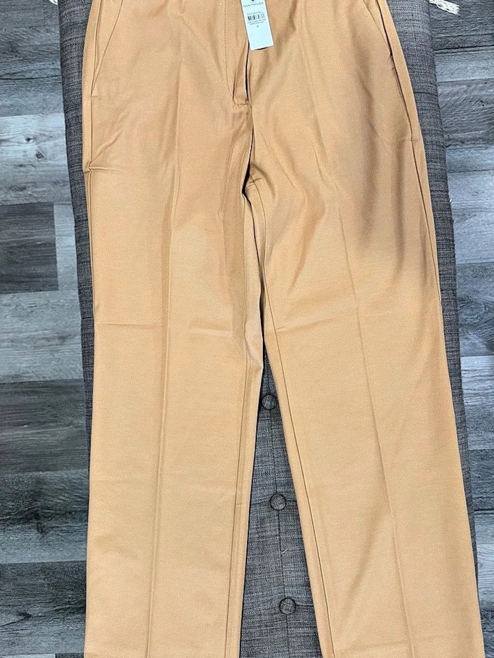 Ann Taylor The Straight Ankle Pant Straight Leg Pants in Brown Size 4 NWT